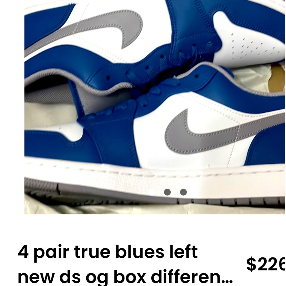 True brand new in box ds I have 5 pairs Available let me know the size you need